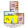 D-square 東橋良町 2LDKの間取り