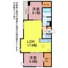 D-avance柱Ⅰ・Ⅱ 2LDKの間取り