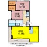 D-avance向山東 2LDKの間取り