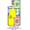 ハートホーム大西 2LDKの間取り