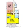 チャルカ・T 1LDKの間取り