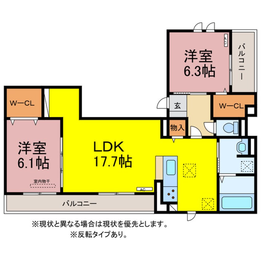 間取図 D-avance花田