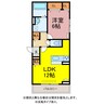 D-avanceつつじが丘Ⅱ 1LDKの間取り