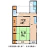 西郷町堀田様借家 2Kの間取り