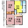 ユトリロ一色町 3DKの間取り