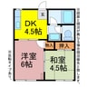 サンシャイン南小池 2DKの間取り