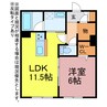 アストンヒルズ豊橋 1LDKの間取り