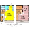牛川町戸建賃貸 2LDKの間取り