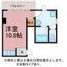 駅前ハイツ 1Rの間取り