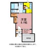 アマリリス 1Kの間取り