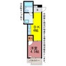 ハイホームなかじま 1DKの間取り