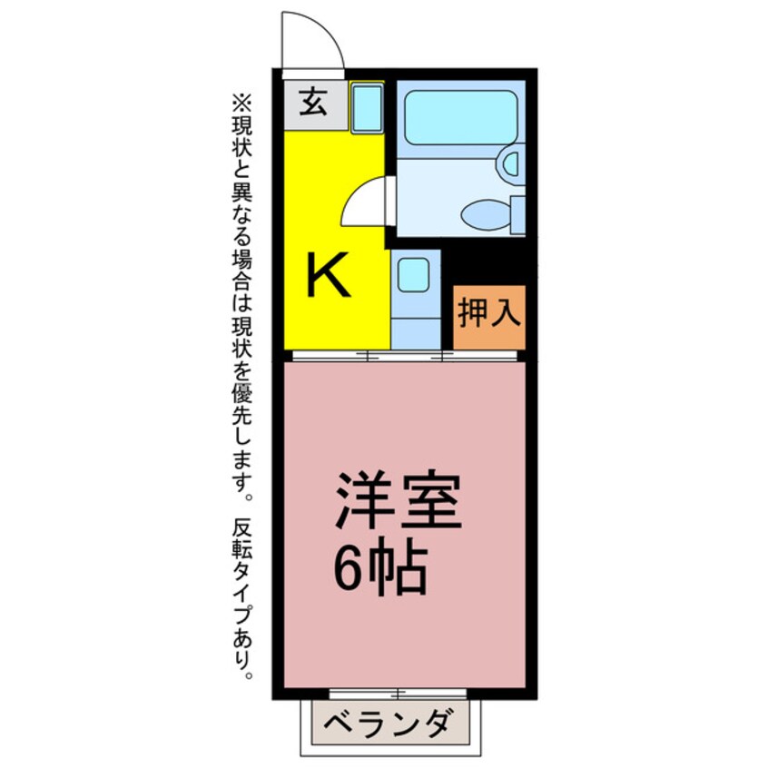 間取図 豊橋鉄道渥美線/柳生橋駅 徒歩9分 1階 築39年