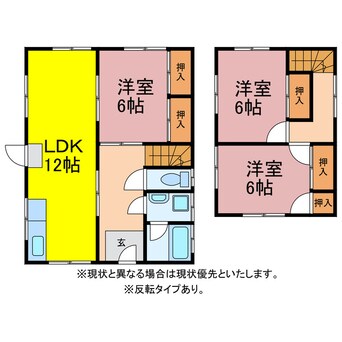 間取図 岩屋町貸家