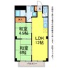 シャトー前田南 2LDKの間取り