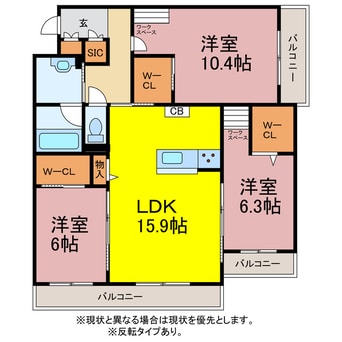 間取図 シャーメゾンミラまち