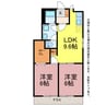 エクセル５８Ａ 2LDKの間取り