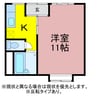 すみれ荘 1Kの間取り