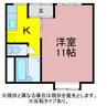 すみれ荘 1Kの間取り