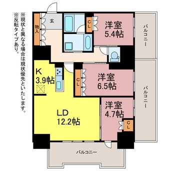 間取図 ザ・ハウス豊橋WEST