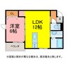 瓦 1LDKの間取り