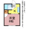 フォーブル西松山 1Kの間取り