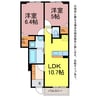 サニーガーデン 2LDKの間取り