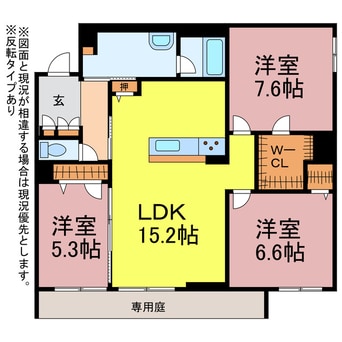 間取図 アルフラット　オリーブ