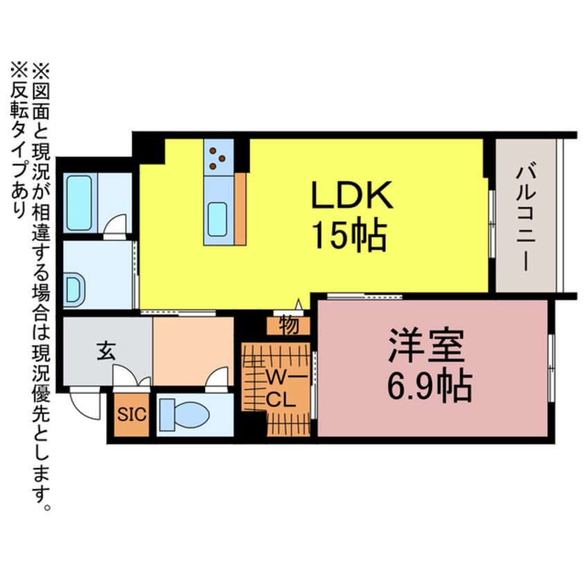 間取図 アルフラット　オリーブ