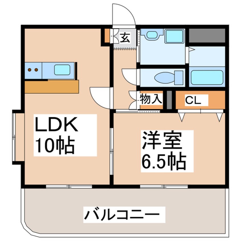 間取図 フェリーチェ水前寺