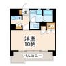 シティマンション新屋敷 1Kの間取り