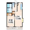サンシャインレジデンス 1LDKの間取り