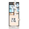 カリーノ 1Kの間取り