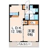 レジデンスカメリアⅡ 1LDKの間取り