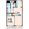 エーデル 1LDKの間取り