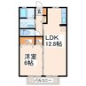 セジュールウィル 1LDKの間取り
