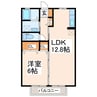 セジュールウィル 1LDKの間取り