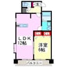 ぴあ桜井通り 1LDKの間取り