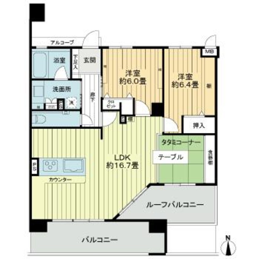 間取図 アルファステイツ国府