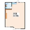 プロミネント島崎 1Rの間取り