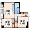 Niceマンション九品寺熊大医学部前 2LDKの間取り