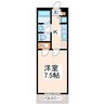 プレステージ上熊本 1Kの間取り