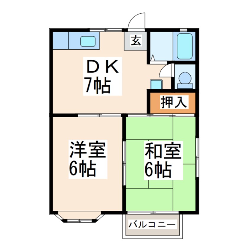 間取図 クレスト島崎