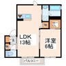 セントラルサン 1LDKの間取り