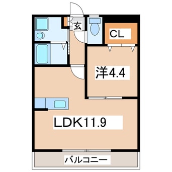 間取図 熊本市営バス/向山校前 徒歩1分 10階 築21年