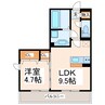 コンフィデンスK.S近見 1LDKの間取り