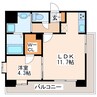 NEXUS水前寺 1LDKの間取り