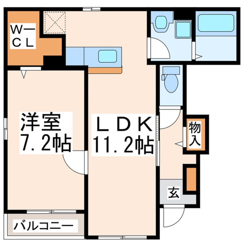 間取図 Ｍ’s上ノ郷