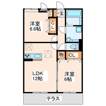 間取図 ルミエール国府