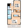 産交バス（菊池郡）/翔陽高校前 徒歩8分 1-2階 築12年 1LDKの間取り