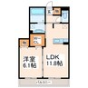 ユイマール近見 1LDKの間取り